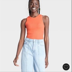Orange tank top